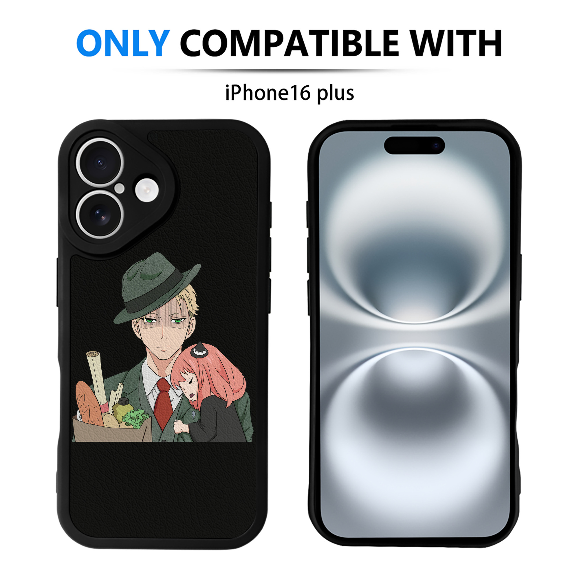 （画像用） SPY×FAMILY间谍家家酒 【iPhone 16シリーズ対応】シリコンスマホケース（レザー調） 材質：シリコン
